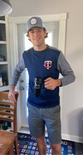 Load image into Gallery viewer, Derek Herzog using our PM mug and wearing our 3rd edition Phaser patch hat!

