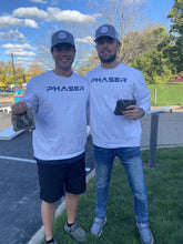 Load image into Gallery viewer, Justin Leonard and Ryan Buckingham repping team Phaser at a cornhole tournament