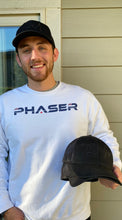 Load image into Gallery viewer, Hunter Wookey showing off his 3 All Black Limited Edition PM Hats

