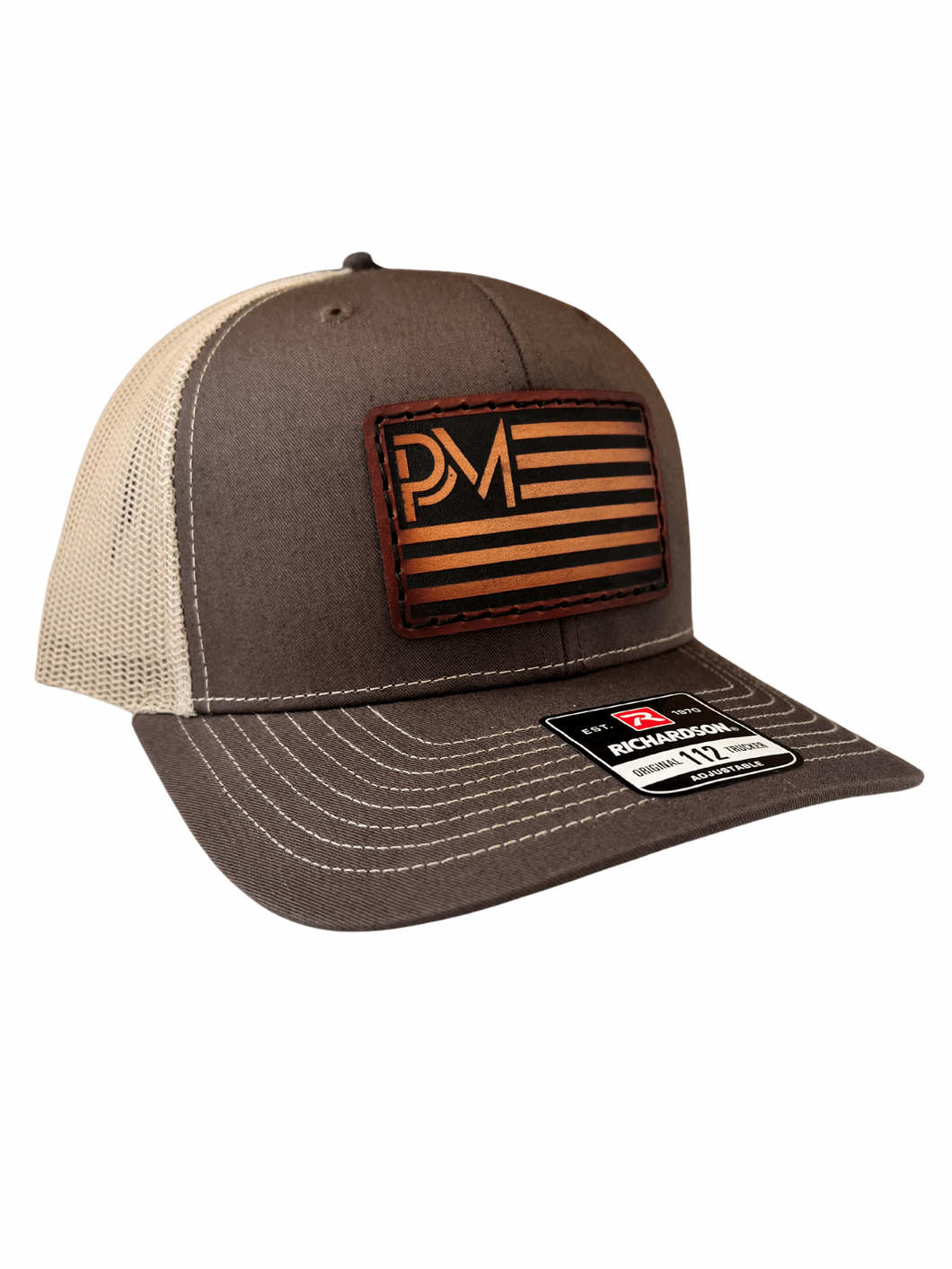 Phaser USA Leather Patch Hat TAN